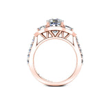 The Emerald Trilogy Engagement Ring in 18ct Rose Gold - HEERA DIAMONDS