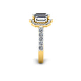 The Emerald Trilogy Engagement Ring in 18ct Yellow Gold - HEERA DIAMONDS
