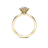 The Fairy Round Brilliant Solitaire Engagement Ring in Yellow Gold - HEERA DIAMONDS