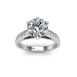 The Lavender Diamond Engagement Ring in Platinum - HEERA DIAMONDS