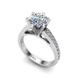 The Lavender Diamond Engagement Ring in Platinum - HEERA DIAMONDS