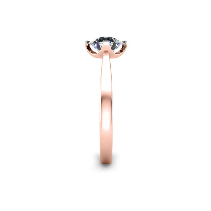 The Rialto Round Brilliant Solitaire Engagement Ring in Rose Gold - HEERA DIAMONDS