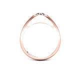 The Signet Solitaire Engagement Ring in Rose Gold - HEERA DIAMONDS