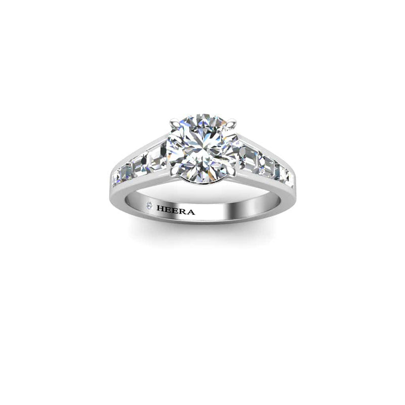 The Souvenir Engagement Ring in Platinum - HEERA DIAMONDS