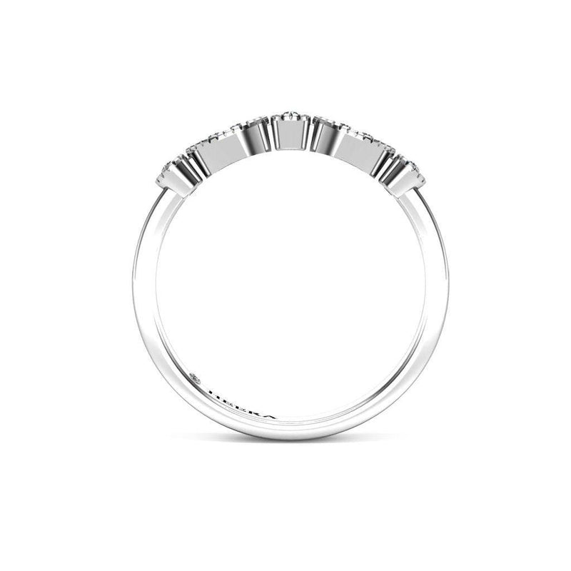 Round Brilliant and Marquise cut Art Deco Eternity Ring - HEERA DIAMONDS