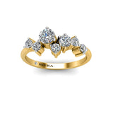 Round Brilliant High Setting Art Deco Eternity Ring - HEERA DIAMONDS