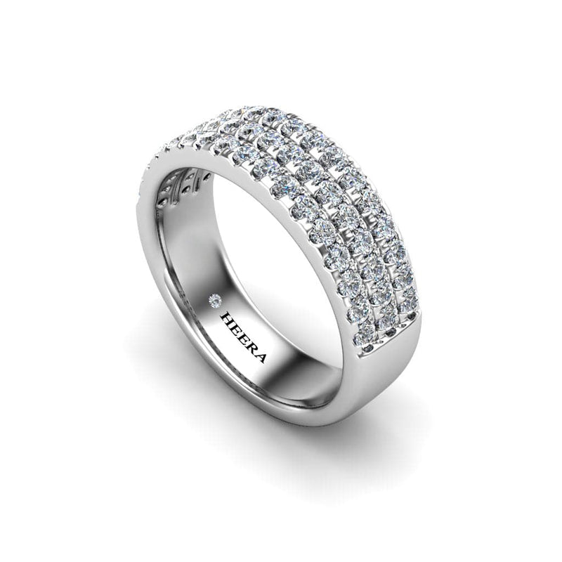 The Diamond Corset Half Eternity Ring - HEERA DIAMONDS