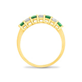 18ct Yellow Diamond-0.33ct Em-0.40ct 1 Eternity Ring - HEERA DIAMONDS