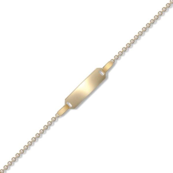 9ct Yellow Gold Id Bracelet - HEERA DIAMONDS