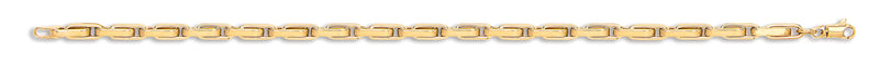 Yellow Gold Belcher Box Ladies Bracelet - HEERA DIAMONDS