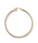 Gold Tube Hoop Earrings - HEERA DIAMONDS