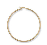 Gold Tube Hoop Earrings - HEERA DIAMONDS