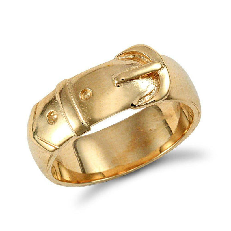 9ct Yellow Gold Buckle Ring - HEERA DIAMONDS