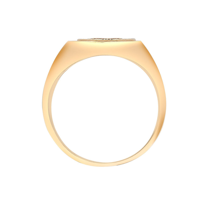 9ct Yellow Gold Diamond Ring - HEERA DIAMONDS