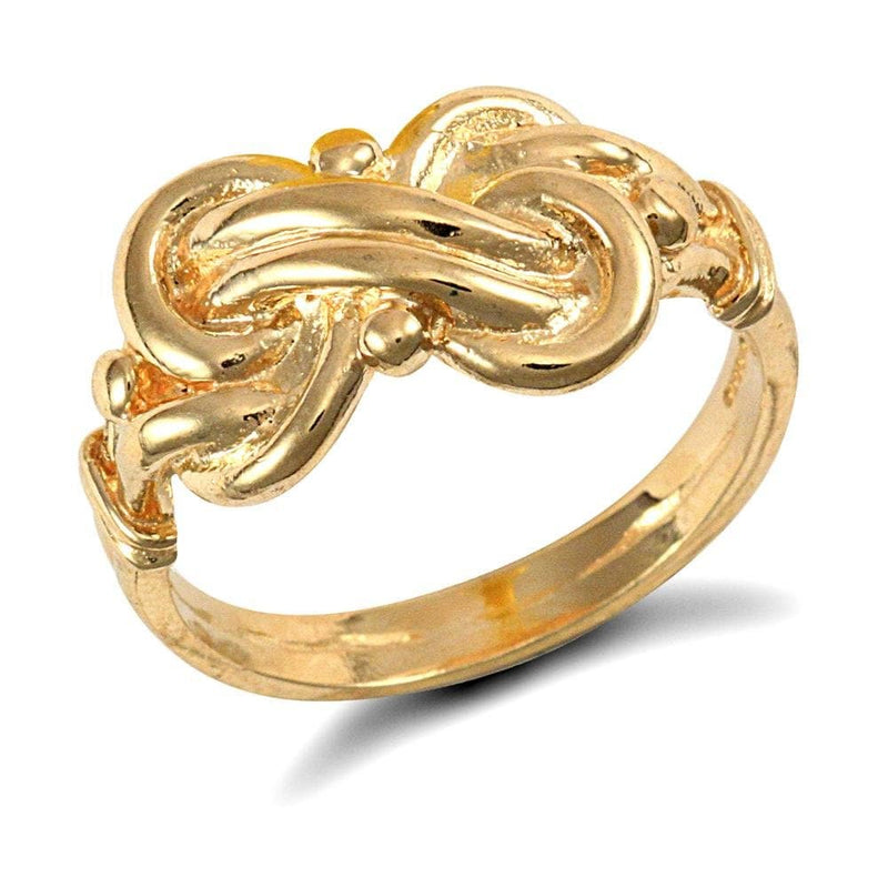 9ct Yellow Gold Double Knot Ring - HEERA DIAMONDS
