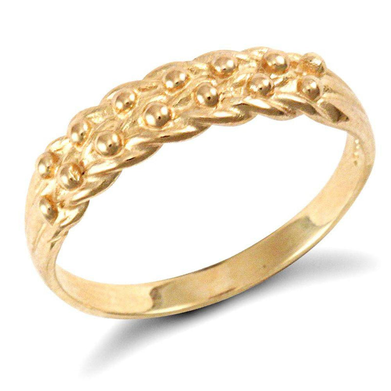 9ct Yellow Gold Keeper Ring - HEERA DIAMONDS