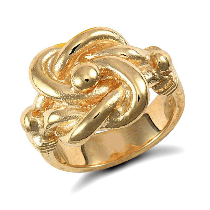 9ct Yellow Gold Knot Ring - HEERA DIAMONDS
