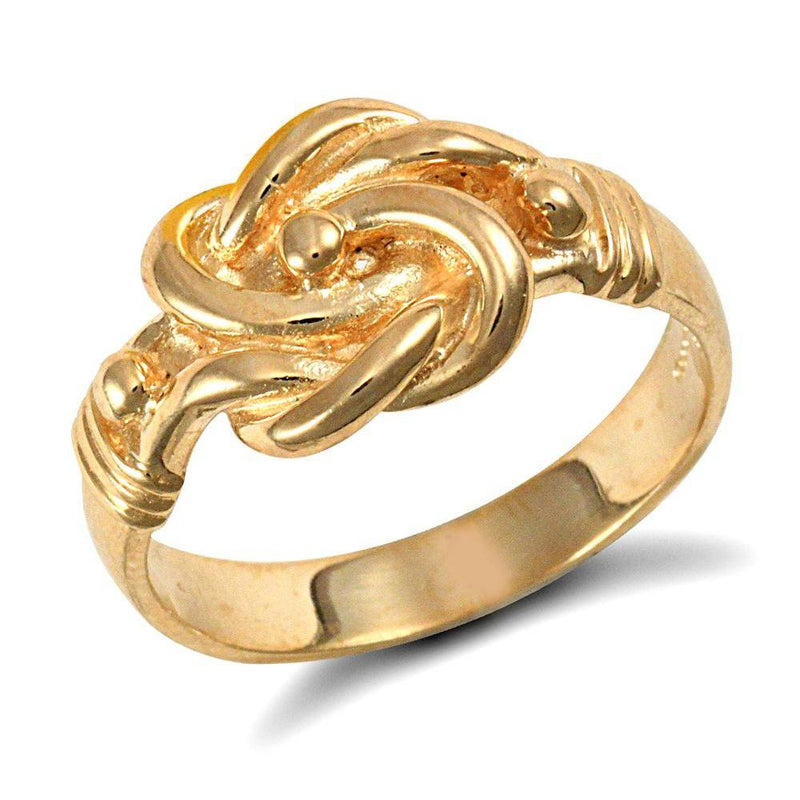9ct Yellow Gold Knot Ring - HEERA DIAMONDS
