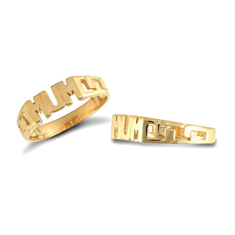 9ct Yellow Gold Mum Ring - HEERA DIAMONDS