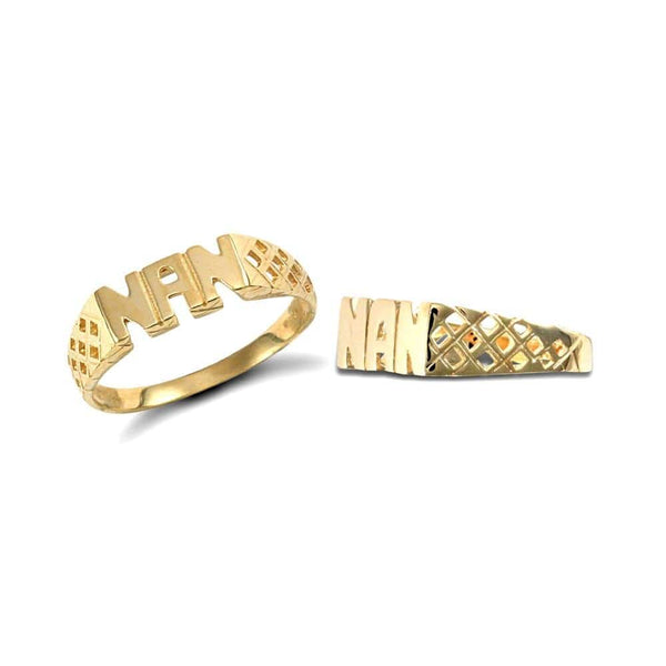 9ct Yellow Gold Nan Ring - HEERA DIAMONDS