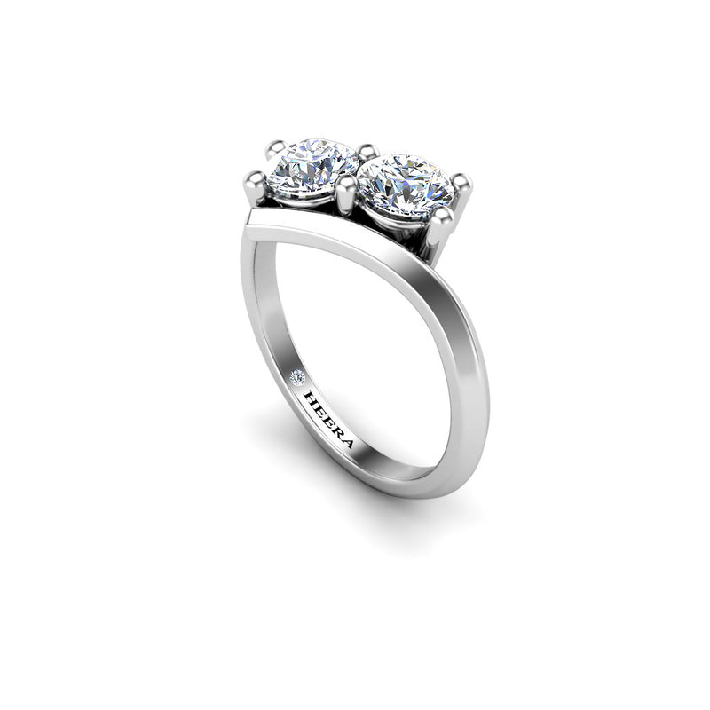 CARA - Round Brilliant Diamond Solitaire Engagement Ring in Platinum - HEERA DIAMONDS