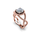 NIKITA - Round Brilliant Diamond Solitaire Engagement Ring in Rose Gold - HEERA DIAMONDS
