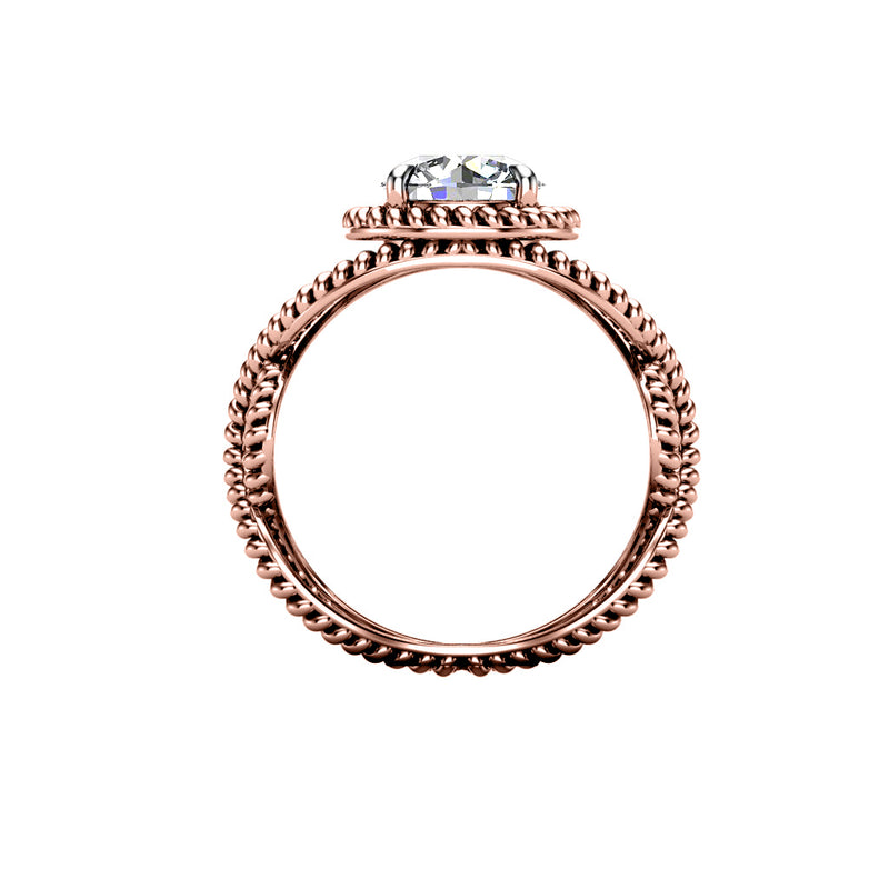 NIKITA - Round Brilliant Diamond Solitaire Engagement Ring in Rose Gold - HEERA DIAMONDS
