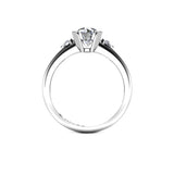 MANTIS - Round Brilliants Trilogy Engagement Ring in Platinum - HEERA DIAMONDS