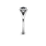 SLOANNE - Cushion Cut Diamond Solitaire Engagement Ring in Platinum - HEERA DIAMONDS