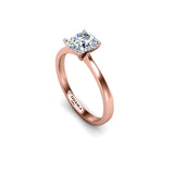 JHENE - Round Brilliant Diamond Solitaire Engagement Ring in Rose Gold - HEERA DIAMONDS