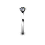 JHENE - Round Brilliant Diamond Solitaire Engagement Ring in Platinum - HEERA DIAMONDS