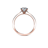 JHENE - Round Brilliant Diamond Solitaire Engagement Ring in Rose Gold - HEERA DIAMONDS
