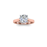DESS - Round Brilliant Diamond Solitaire Engagement Ring in Rose Gold - HEERA DIAMONDS
