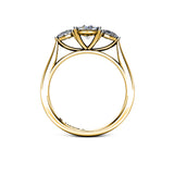 HUMBLEBEE - Marquise and Pears Trilogy Engagement Ring in Yellow Gold - HEERA DIAMONDS