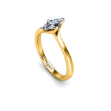 MAURA - Marquise Cut Diamond Solitaire Engagement Ring in Yellow Gold - HEERA DIAMONDS