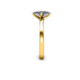MAURA - Marquise Cut Diamond Solitaire Engagement Ring in Yellow Gold - HEERA DIAMONDS
