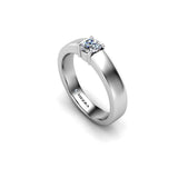 TATYANA - Round Brilliant Diamond Solitaire Engagement Ring in Platinum - HEERA DIAMONDS