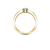 TATYANA - Round Brilliant Diamond Solitaire Engagement Ring in Yellow Gold - HEERA DIAMONDS