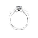 DIYA - Princess Diamond Engagement ring with Diamond Shoulders Platinum - HEERA DIAMONDS