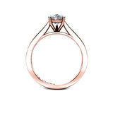 VICKY - Pear Diamond Engagement ring with Diamond Shoulders in Rose Gold - HEERA DIAMONDS