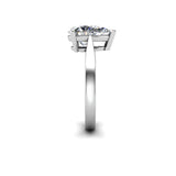SADIE - Pear Cut Diamond Solitaire Engagement Ring in Platinum - HEERA DIAMONDS