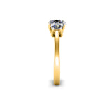MYRTLE - Round Brilliants Engagement Ring in Yellow Gold - HEERA DIAMONDS
