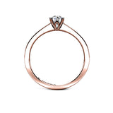 Ryme - Round Brilliant Solitaire Engagement Ring in Rose Gold - HEERA DIAMONDS