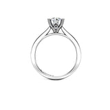 INDIA - Round Brilliant Diamond Solitaire Engagement Ring in Platinum - HEERA DIAMONDS
