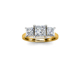 STRAWBERRY - Princesses Trilogy Engagement Ring in Yellow Gold - HEERA DIAMONDS