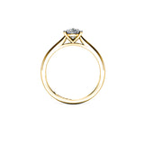 SARAI - Pear Cut Diamond Solitaire Engagement Ring in Yellow Gold - HEERA DIAMONDS