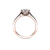 NAIALEE - Round Brilliant Diamond Solitaire Engagement Ring in Rose Gold - HEERA DIAMONDS