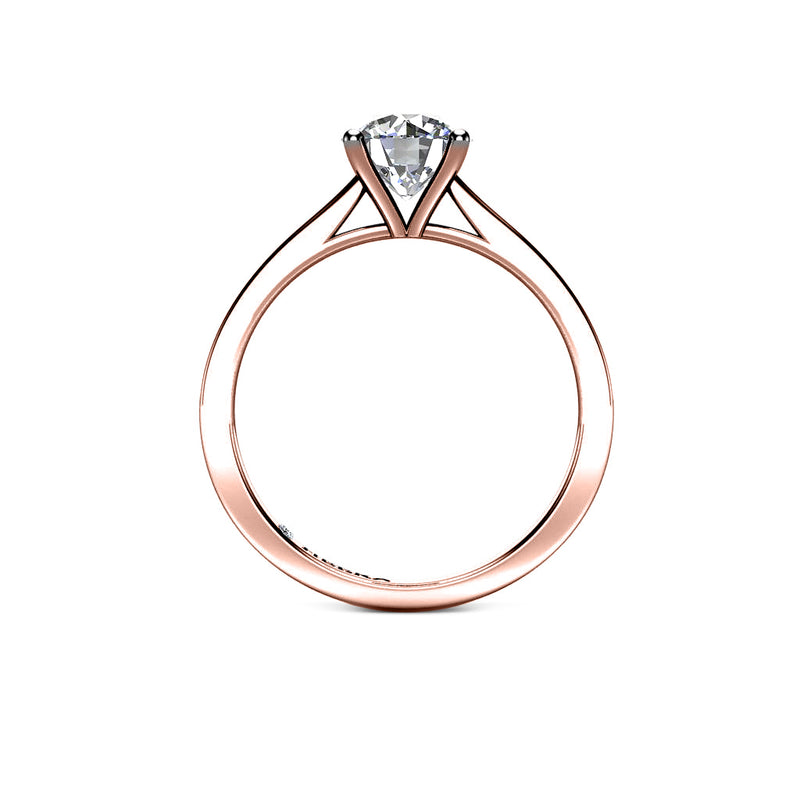 KAE - Round Brilliant Diamond Solitaire Engagement Ring in Rose Gold - HEERA DIAMONDS