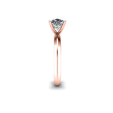 IVY - Cushion Cut Diamond Solitaire Engagement Ring in Rose Gold - HEERA DIAMONDS