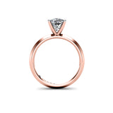 IVY - Cushion Cut Diamond Solitaire Engagement Ring in Rose Gold - HEERA DIAMONDS